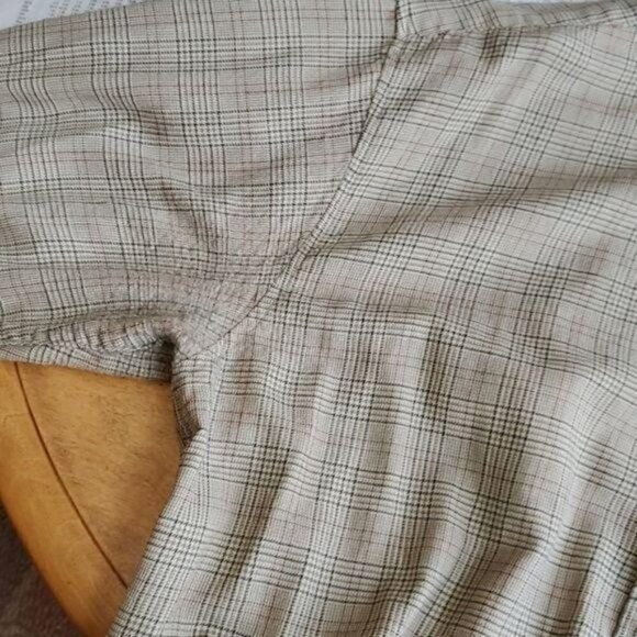 Pendleton Vintage Sz L‎ Brown Plaid 100% Wool LS Casual Button Shirt w Pockets - Picture 8 of 12